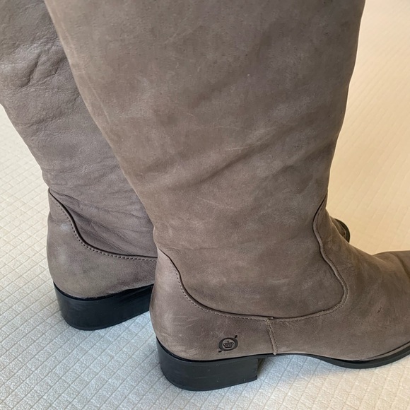 Born grey leather tall boots - Picture 7 of 16